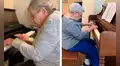Anciana de 92 años sorprende al tocar bellas melodías en un piano