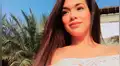 Jazmín Pinedo y su arriesgado escote en el set de 'Espectáculos' [VIDEO e IMÁGENES]