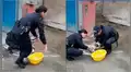 Policías peruanas usan ingenioso método para salvar la vida de mascota que fue envenenada [VIDEO]