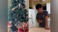 Joven planifica divertida broma para su novio y le hace creer que ya es Navidad