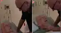 Anciano visita a su esposa en el hospital y le canta tierna canción que le dedicó en su juventud [VIDEO]