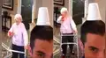 Abuela juega ‘tiro al blanco’ junto a su nieto y demuestra su agudo pulso [VIDEO]