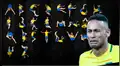 Facebook: Diseñador se inspira en las caídas de Neymar y crea abecedario [VIDEO]