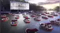 Cine flotante en París, donde las personas se sentarán en botes socialmente distantes