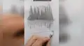 Profesor revela su secreto para dibujar un paisaje como todo un profesional y en pocos minutos [VIDEO]