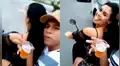 Twitter: Pareja  sufre aparatosa caída al intentar tomarse selfie mientras van en una motocicleta