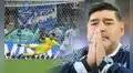 Hijo de Maradona afirma que su papá ‘ayudó’ en la final: “Metió la mano en el penal de Montiel”