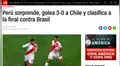 Así reaccionaron los medios internacionales tras la goleada de Perú a la selección chilena