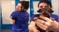 Cachorro va por primera vez al veterinario y su tierna reacción conmueve a miles [VIDEO]