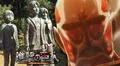 Japón revela estatua con los protagonistas de Shingeki no Kyojin