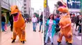 YouTube viral: joven se viste del dinosaurio de ‘Cállese viejo lesbiano’ y sorprende con baile [VIDEO] 
