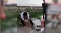 Recién casados intentan tomarse foto en río y terrorífica criatura emerge de las profundidades [VIDEO] 
