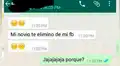 WhatsApp: Hombre descubre que su novia es infiel y ella hace esto 