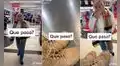 Mujer va a comprarse zapatos, se distrae y termina saliendo descalza de la tienda