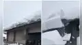 Trabajador provocó una ‘avalancha’ mientras removía la nieve de un techo  