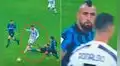 Arturo Vidal cometió dura falta a Cristiano Ronaldo y lo encaró