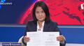 Keiko Fujimori suscribe Proclama Ciudadana durante entrevista en televisión