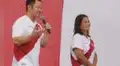 Kenji Fujimori se presentó en el mitin de su hermana Keiko en Chorrillos