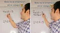 Profesor peruano enseña truco para resolver divisiones en segundos