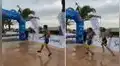 Joven pierde un triatlón por celebrar la victoria antes de tiempo