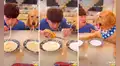 Joven realiza competencia de glotones con su perro y resultado divierte a miles