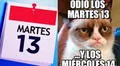 Martes 13: memes, frases e imágenes para enviar por el “Día de la mala suerte” en Facebook y WhatsApp