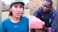 Tokio 2020: Gladys Tejeda le regaló unas zapatillas a un maratonista keniano