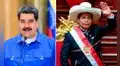Nicolás Maduro a Pedro Castillo: “Inicia una gestión de cambios necesarios para Perú”