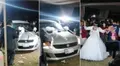 Padrinos sorprenden a pareja de novios al regalarles un auto en su boda