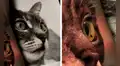 Joven se hace tatuaje con el rostro de su gato y resultado es sorprendente