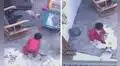 Gatita salva la vida al bebé de su dueña que estuvo a punto de caer por las escaleras