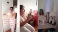 Mujer se emociona al recibir una escultura de su perrito fallecido 