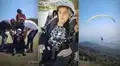 Abuelita de 94 años festeja su cumpleaños volando en parapente