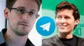 Edward Snowden criticó duramente a Telegram y su fundador Pável Dúrov salió a responderle