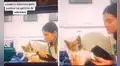 Perrito ayuda a su dueña al convertirse en su paciente durante sus prácticas de enfermería 