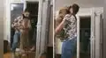Perro se emociona cada vez que ve llegar a su amo y lo recibe con efusivo abrazo