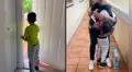 Niño se reencuentra con su papá venezolano después de dos años y tiene conmovedora reacción