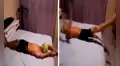 Estudiante divierte en redes al mostrar sus clases virtuales de natación