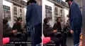 Rabino se quita los zapatos y se los regala a hombre que viajaba descalzo en el metro