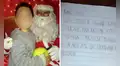 Niño pide como regalo a Papá Noel que su mesa tenga comida para Navidad