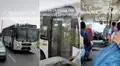 Chofer de combi se olvida de su cobrador y este se sube a un bus para alcanzarlo
