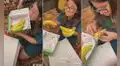 Envuelve el regalo de su amiga secreta en un plátano y ella queda sorprendida al abrirlo