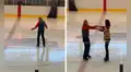 Hombre de 77 años sorprende por sus grandes piruetas en una pista de patinaje sobre hielo
