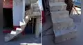 Joven muestra una escalera mal construida y genera singular debate en las redes