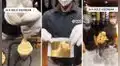 Influencer capta helado cubierto de papel de “oro de 24 quilates” y sorprende en las redes
