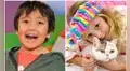 Un niño y una niña se encuentran en la lista de las personalidades mejor pagadas de YouTube