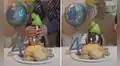 Sorprende a su perrito por su cumpleaños y le regala un pollo entero para él solo 