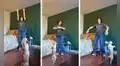 Perrito muestra singular baile al ritmo de reguetón junto a su dueña y este se roba el show