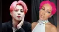 BTS y Doja Cat: estilista se inspiró en Jimin para el cabello rosa de la cantante