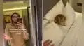 Entra a la habitación del hospedaje y encuentra a un gato en la cama: esto fue lo que hizo